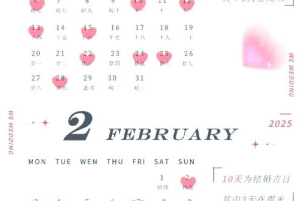 2025年2月嫁娶吉日一览表