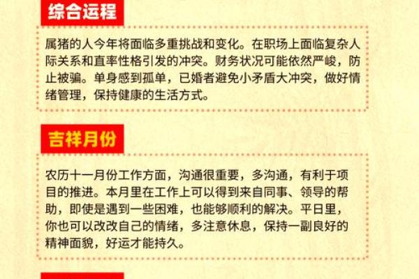 2025年猪年运势_猪年人2025年每月运势如何