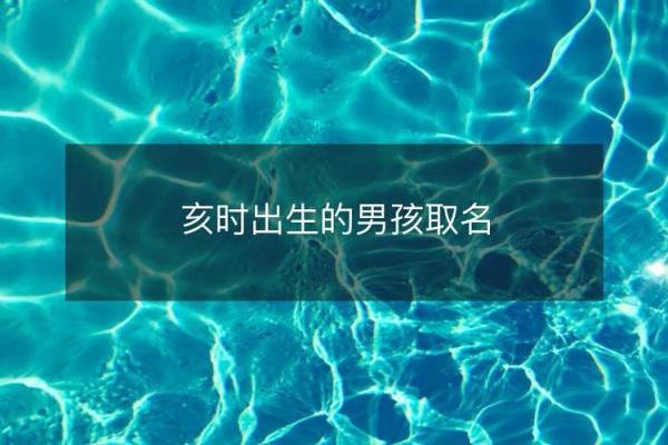 2019年3月31号亥时出生的男孩要怎么起名字姓名