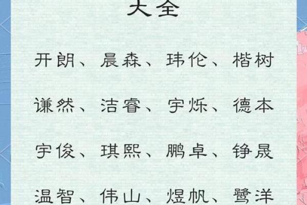 2019年3月20号丑时出生的男孩如何起名姓名