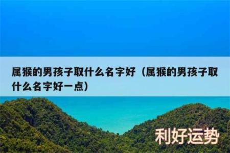3月份出生的属猴男孩要怎么取名-姓名